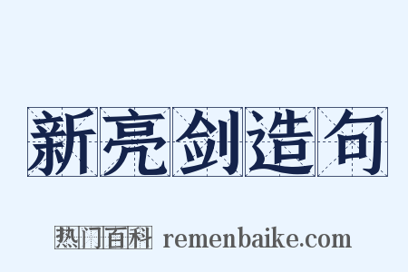 新亮剑造句是什么意思的图片